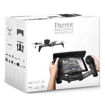 drone parrot bebop  blanc skycontroller drone photo video achat prix fnac