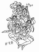 Sailor Moon Coloring Senshi Guardian Pages Colorluna Color Kids Choose Board Book sketch template