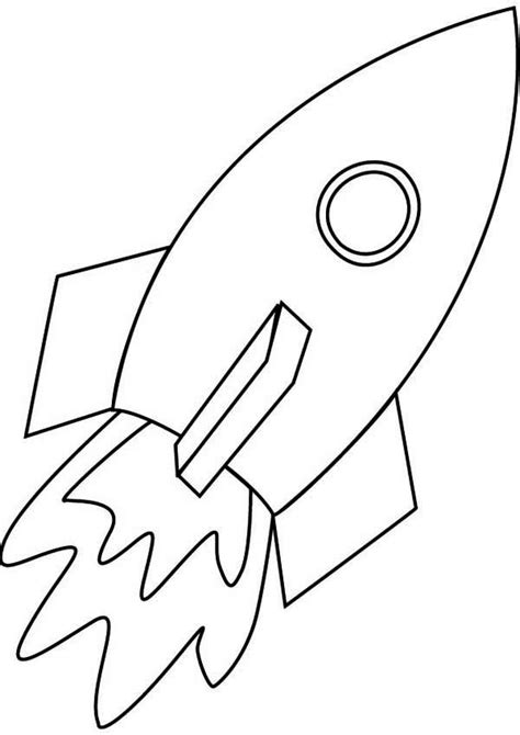 rocket colouring pages kid coloring page spaceship drawing easy