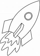 Coloring Pages Rocket Easy Ship Colouring Printable Space Kids Cliparts Print Halloween sketch template