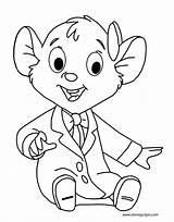 Olivia Mouse Great Detective Coloring Pages Disneyclips Funstuff sketch template