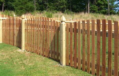 wood picket fence