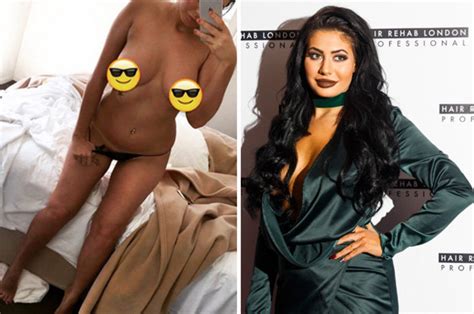 geordie shore s chloe ferry strips off with only emojis to cover cleavage daily star