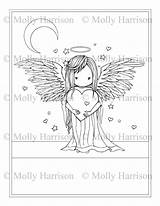 Coloring Pages Fairy Angel Heart Harrison Molly sketch template