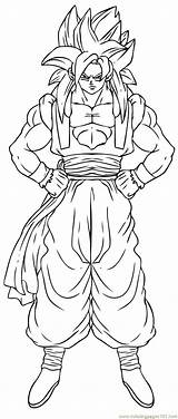 Colorare Goku Vegeta Ssj5 sketch template