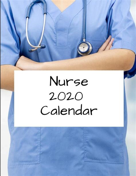 nurse  calendar nursing themed calendar organization nurse