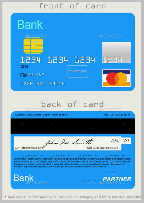 design   credit card template perfect template ideas