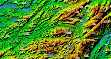 terrain map topography  moose river plains andy arthurorg