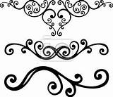 Fancy Scroll Clip Scrolls Clipart Corner Vector Curve Lines Floral Orlas Deccor Frame Decal Decor Collection Sticker Pixersize Cliparts Wall sketch template