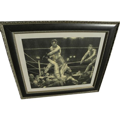 george bellows   famous boxing subject lithograph print