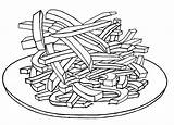 Fries French Coloring Pages Drawing Colouring Foods Getdrawings Getcolorings Color Print sketch template
