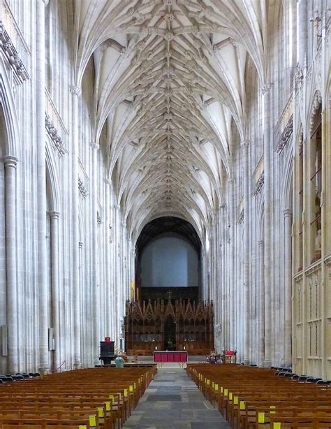 winchester cathedral interior showing  choir screen