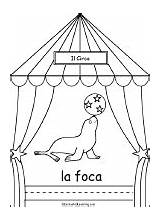 Circus Enchantedlearning Italian Seal Foca Site Words sketch template