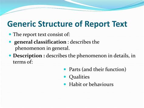 report text powerpoint    id
