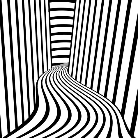 hall  lines   optical illusions art op art projects