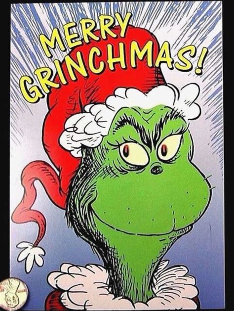 Dr Seuss Merry Grinchmas Who How The Grinch Stole Christmas Greeting