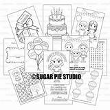 Coloring Kids Book Activity Favor Birthday Party sketch template