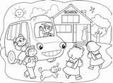 Coloring School Going Cartoon Pages Kidspressmagazine Summer Pupils Kid Activities Kids Books Kindergarten Child Boy Time Bus Year Activity Starting sketch template