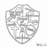 Breastplate Righteousness Salvation Preschool Getcolorings sketch template