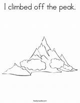 Coloring Everest Mount Arctic Pages Peak Mountain Cold Very Biome Climbed Off Noodle Print Twistynoodle Ll Twisty Favorites Login Add sketch template