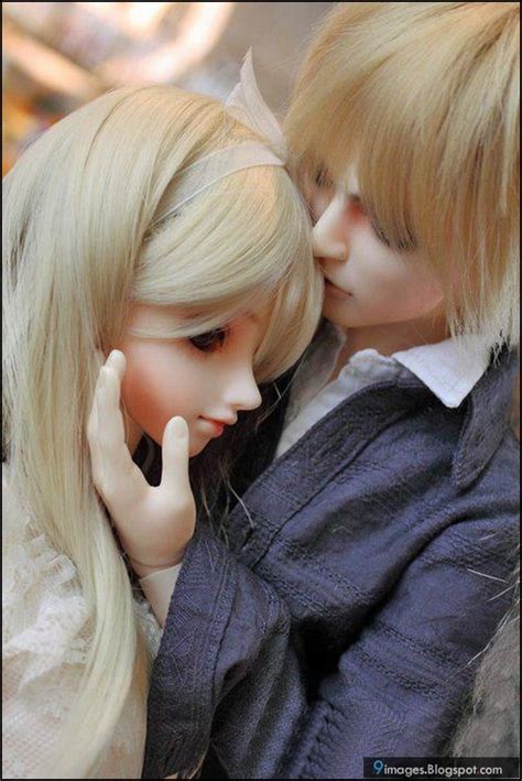 Couple Cute Doll Kiss