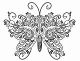 Coloring Pages Hard Adults Complicated Printable Abstract Difficult Adult Print Butterfly Girls Fairy Designs Sheets Kids Fairies Color Teen Butterflies sketch template