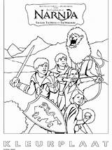 Narnia Chronicles Pages Kleurplaten Kleurplaat Aslan Lion Coloring Van Nl Template Witch Wardrobe sketch template