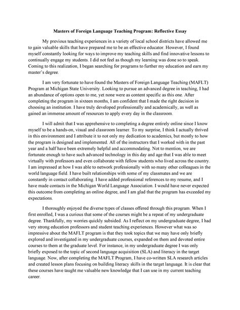 reflective essay introduction reflective essay introduction