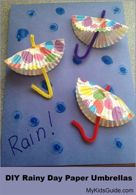 craft  kids diy rainy day paper umbrellas  kids guide