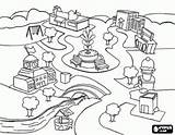 Street Cidade Urbano Geografia Atividades Designlooter Calles Rurales Tablero sketch template