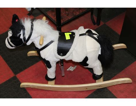 black white rocking horse kastner auctions