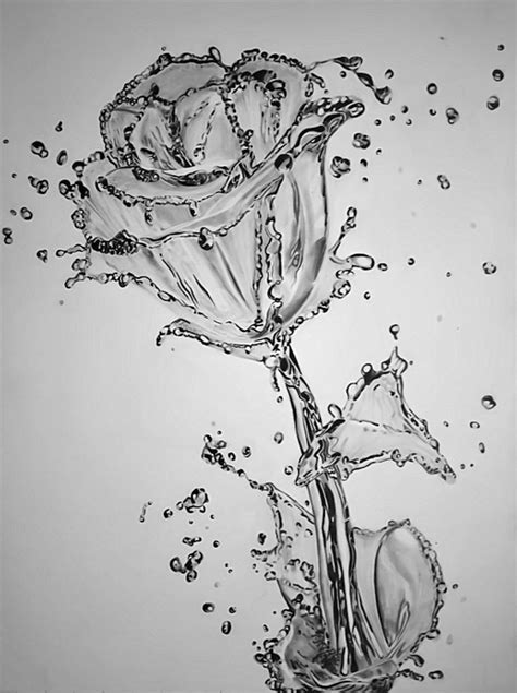 incredibly realistic drawings  water   shape  objects designtaxicom