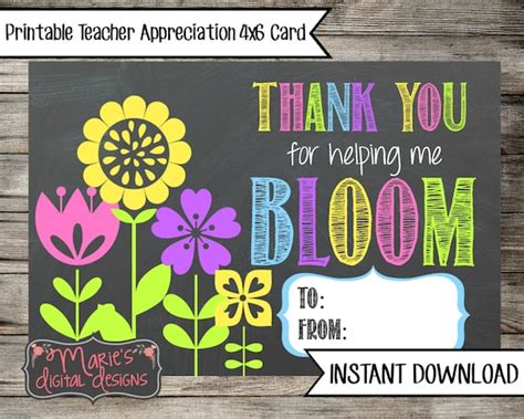 helping  bloom printable teacher