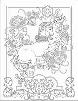 Unicorn Coloring Pages Adults Adult Dover Color Creative Printable Haven Book Colouring Unicorns Hard Publications Stamping Mandala Pretty Craftgossip Welcome sketch template
