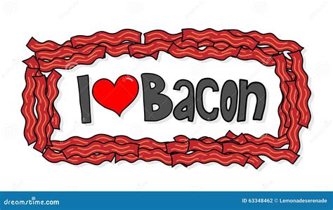 love bacon stock vector illustration  vector logo
