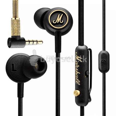 mobile phone accessories marshall mode eq earphone  mic  ear