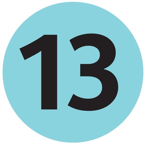 number   picture   number thirteen clipart