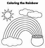 Worksheets Printable Preschool Colors Rainbows Color Kindergarten Printablee Letter sketch template