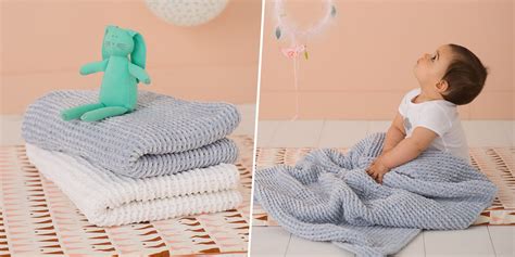 tricoter une couverture de bebe toute douce marie claire