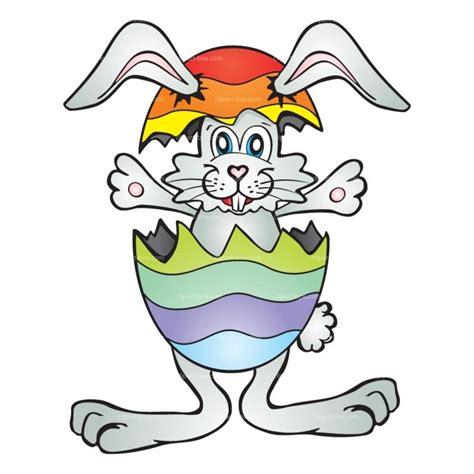 funny easter bunny drawing  image