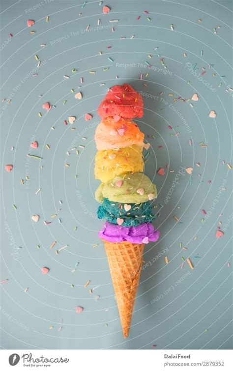 ice cream colors fruit  royalty  stock photo  photocase