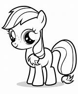 Pony Little Coloring Pages Kids Ponies Printable sketch template
