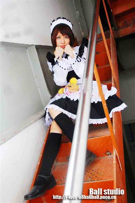customize cute cosplay anime clothes black and white maid costumes in