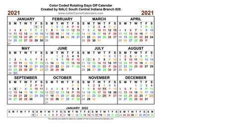 nalc  calendar  calendar