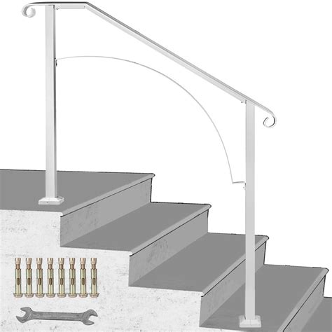 2 Step Hand Railing ~ Happybuy Handrail Picket 1 Fits 1 Or 2 Steps
