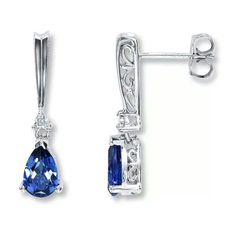 sapphire earrings  kay jewelers jewelry sapphire