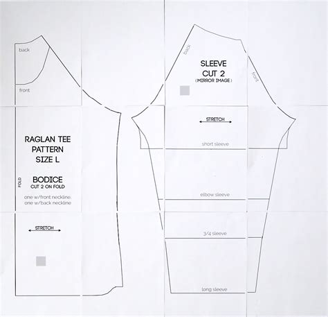 raglan tee shirt sewing pattern womens size large   autumn