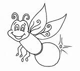 Firefly Coloring Bug Pages Lightning Insect Clipart Drawing Glow Worm Printable Fireflies Lightening Bugs Cartoon Colouring Cliparts Clip Color Jar sketch template
