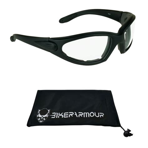 Motorcycle Riding Glasses Foam Padded Mens