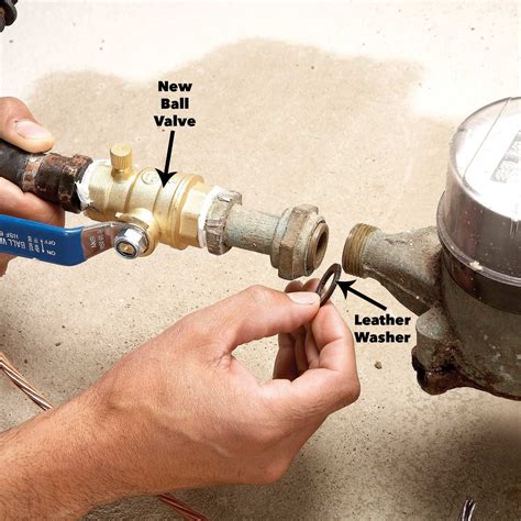 home repair   replace  main shut  valve  family handyman